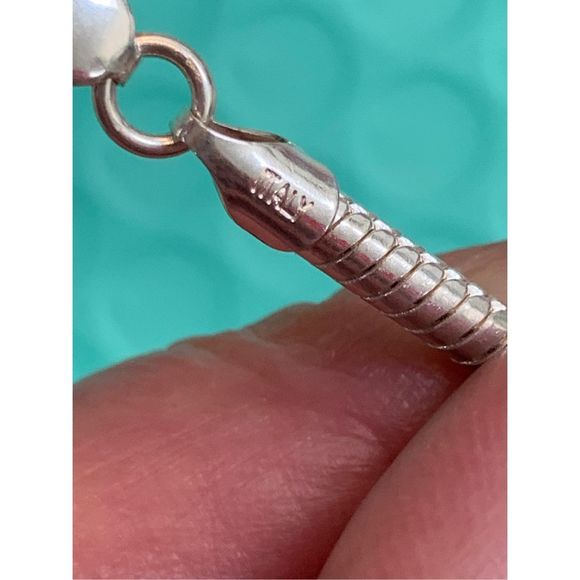 .925 Sterling Silver 22” Snake Chain - Picture 6 of 7